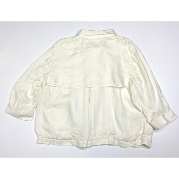 Coldwater Creek  Ivory 100% Linen Jacket - Picture 3 of 8